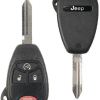 2005-2018 Jeep Dodge / 4-Button Remote Head Key