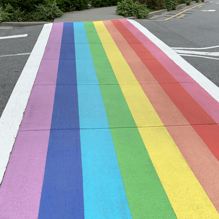 rainbow crosswalk