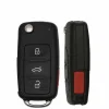 2011-2016 Volkswagen / 4-Button Remote Flip Key