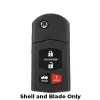 2006-2015 Mazda / 4-Button Flip Key Shell