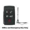 2010-2020 Jaguar/ Land Rover / 5-Button Smart Key Shell