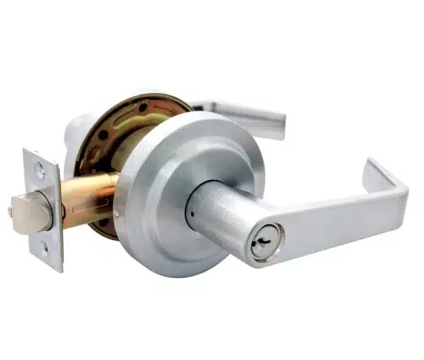 SDA Grade 2 Entry Lever Vancouver Clutch Schlage C Satin Chrome