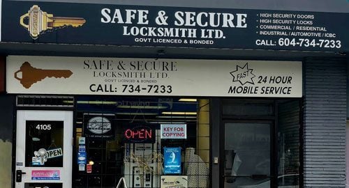 safe and secure locksmith