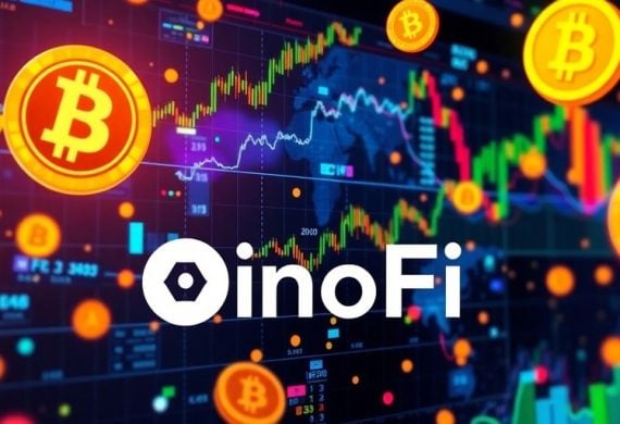 Vibrant digital coins in a dynamic crypto trading environment.