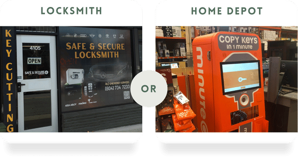 locksmith or home depot